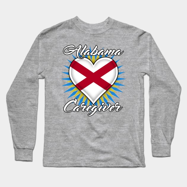 Alabama Caregiver (white font) Long Sleeve T-Shirt by WCN Store